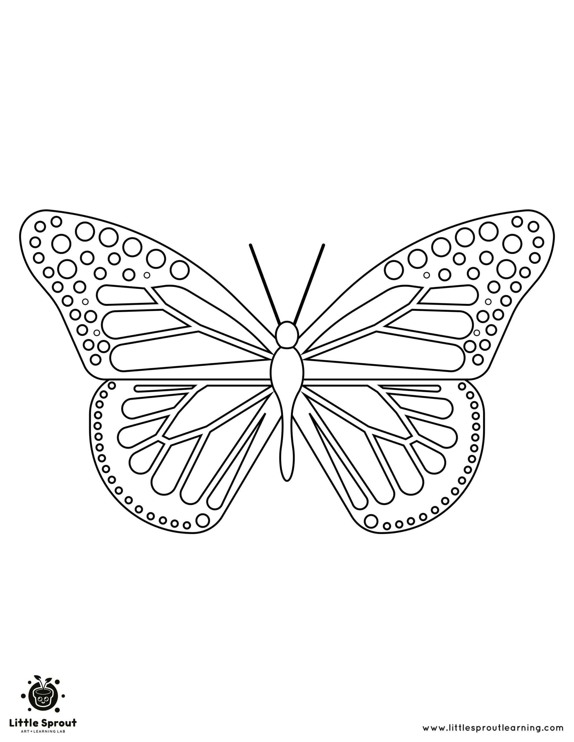 Coloring Page Butterfly 1 scaled
