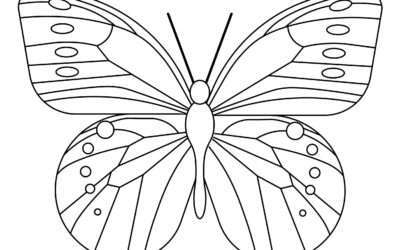 Graceful Butterfly Coloring Page