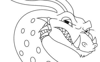 Don’t Make a Noise Dragon Coloring Page