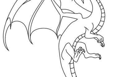 Ready to Breathe Fire Dragon Coloring Page