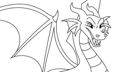 Ready to Attack Dragon Coloring Page