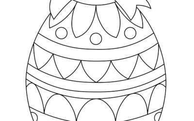 Beautiful Egg Easter Coloring Page