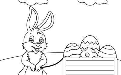 Easter Bunny Delivery Easter Coloring Page