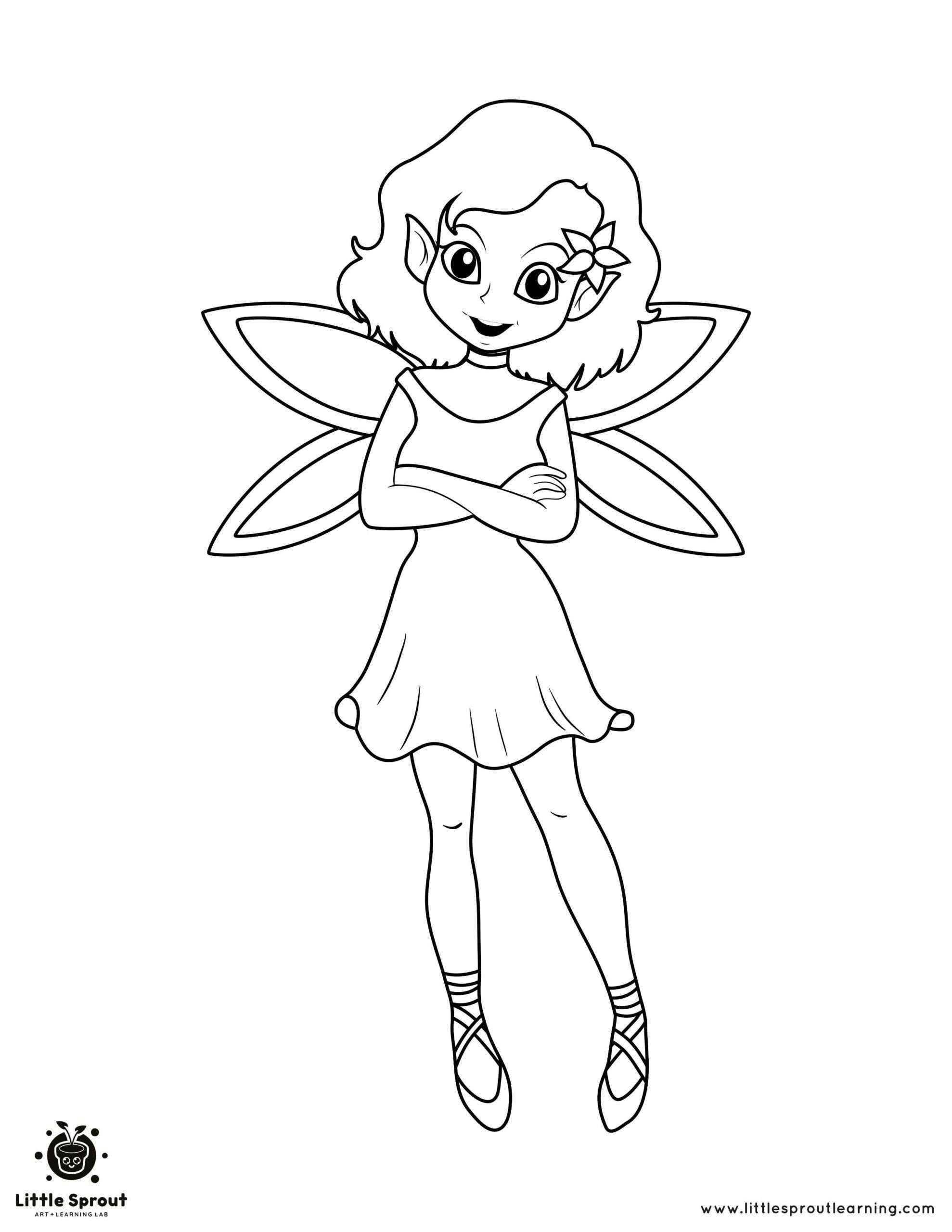 You Don’t Say? Fairy Coloring Page