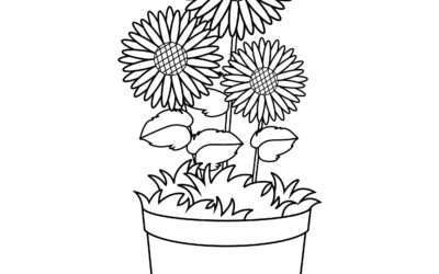 Eye Catching Flower Coloring Page