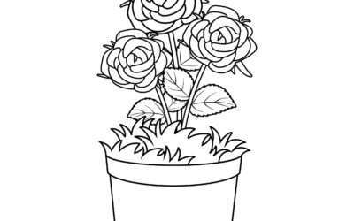 Thorny Rose Coloring Page