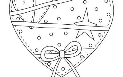 Chocolate Box Heart Coloring Page