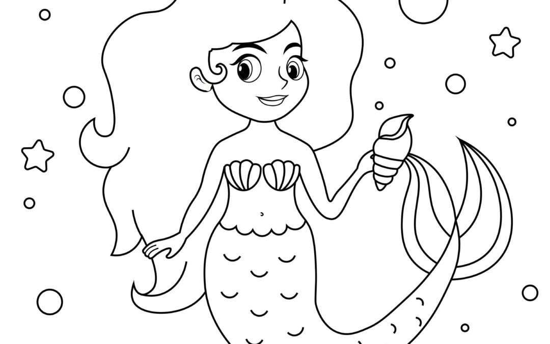 coloring mermaid