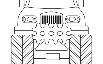 Heavy Duty Monster Truck Coloring Page