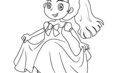 Dancing Princess Coloring Page