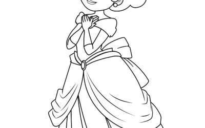 Oh Dear! Princess Coloring Page