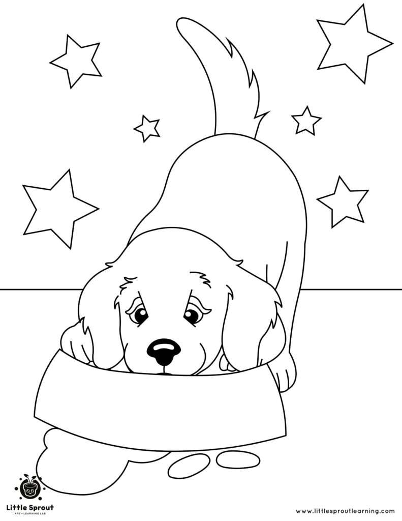 eating-time-puppy-coloring-page-little-sprout-art-learning-lab