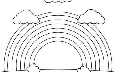 Arching Rainbow Coloring Page