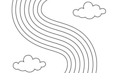 Winding Rainbow Coloring Page