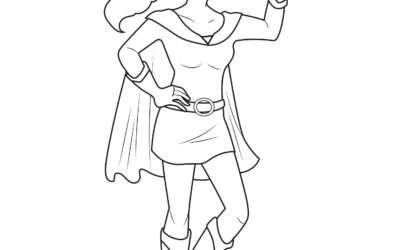 Ready to Help Superhero Coloring Page