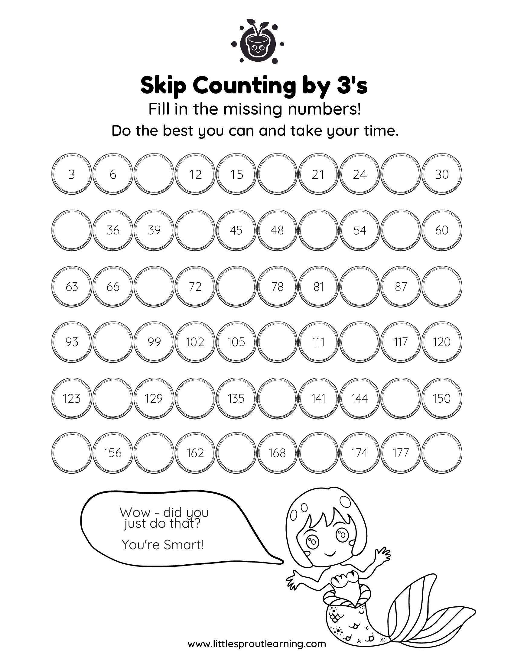 Skip Counting by 3’s