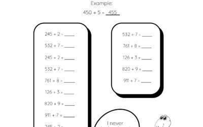 Adding Single Digit Numbers to 3 Digit Numbers (No Carrying)