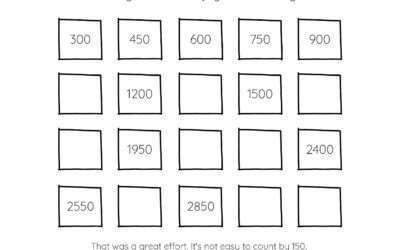 Skip Counting by 150