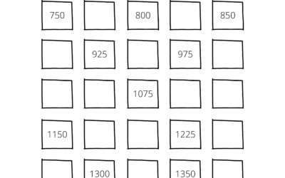 Skip Counting by 25