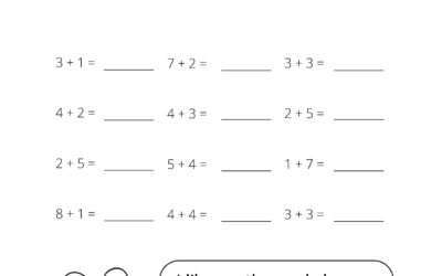 Single Digit Linear Addition