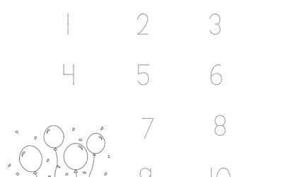 Numbers Printing Practice