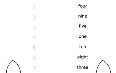 Number Tracing and Word Matching