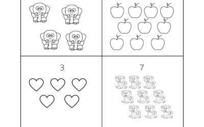Read the Numbers and Circle The Images