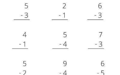 Stacked Subtraction Worksheet – A