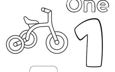 Kindergarten Count and Color Worksheets – One to 10