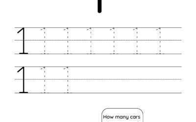 Numbers Counting and Writing Practice: 1 to Ten