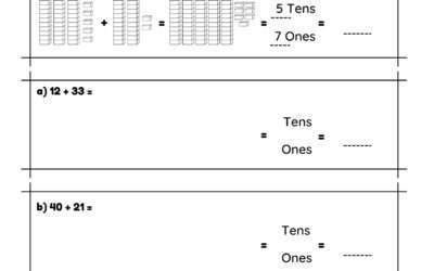 Base Blocks – Addition with Base Blocks (Ones and Tens)