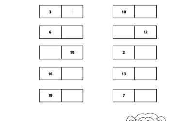Counting Practice 1-20 – Fill In the Numbers Before or After