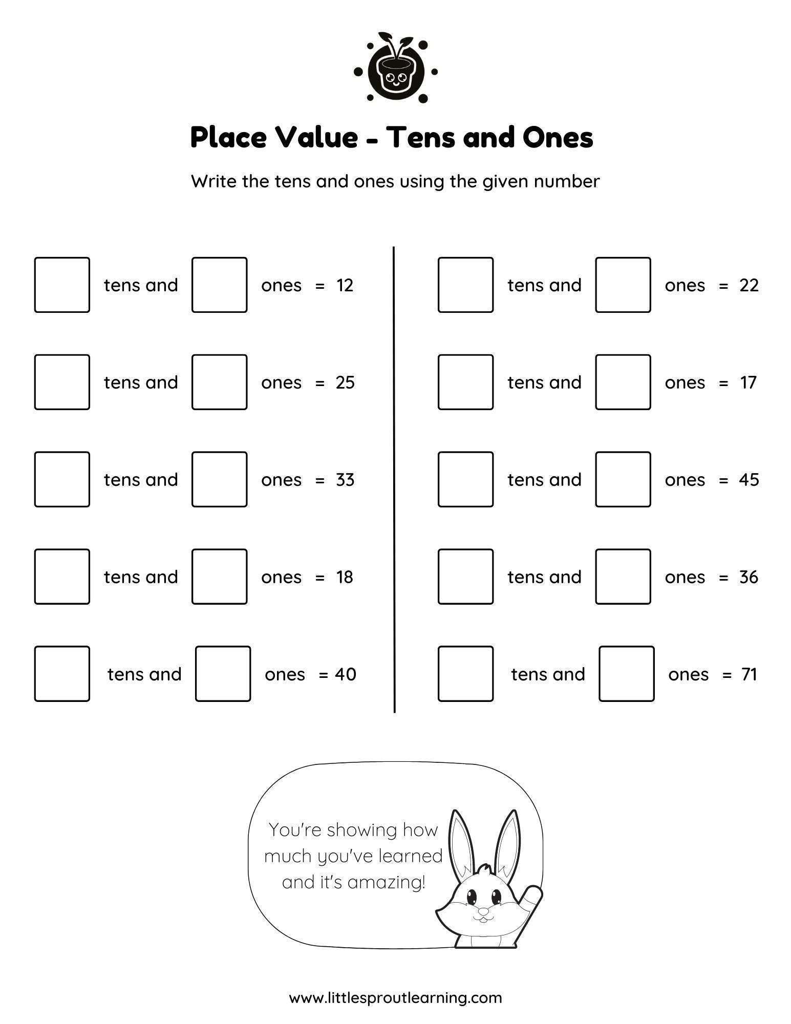 Place Value Tens and Ones