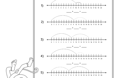 Addition Worksheet – Addition With Number Lines Up to 20