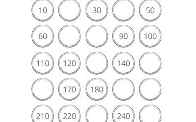 Skip Counting by 10 Worksheet – Fill in The Blanks Chart
