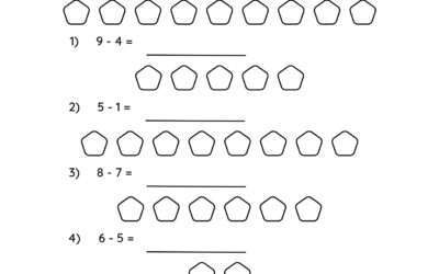 Subtraction Using Objects – Single Digit