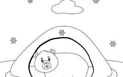 Testing the Outdoors – Hibernating Animals Coloring Page