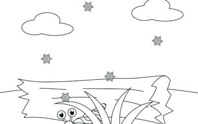 A Searching Snail – Hibernating Animals Coloring Page