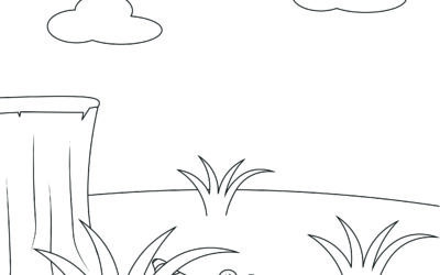 Escaping the Heat – Hibernating Animals Coloring Page