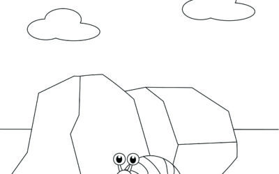 Snailing it! Hibernating Animals Coloring Page