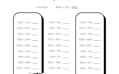 Addition Worksheet – Adding With Whole Tens