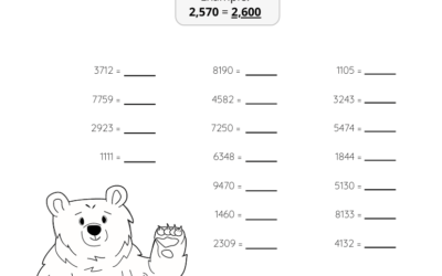 Place Values Worksheet – Round to the Nearest 100