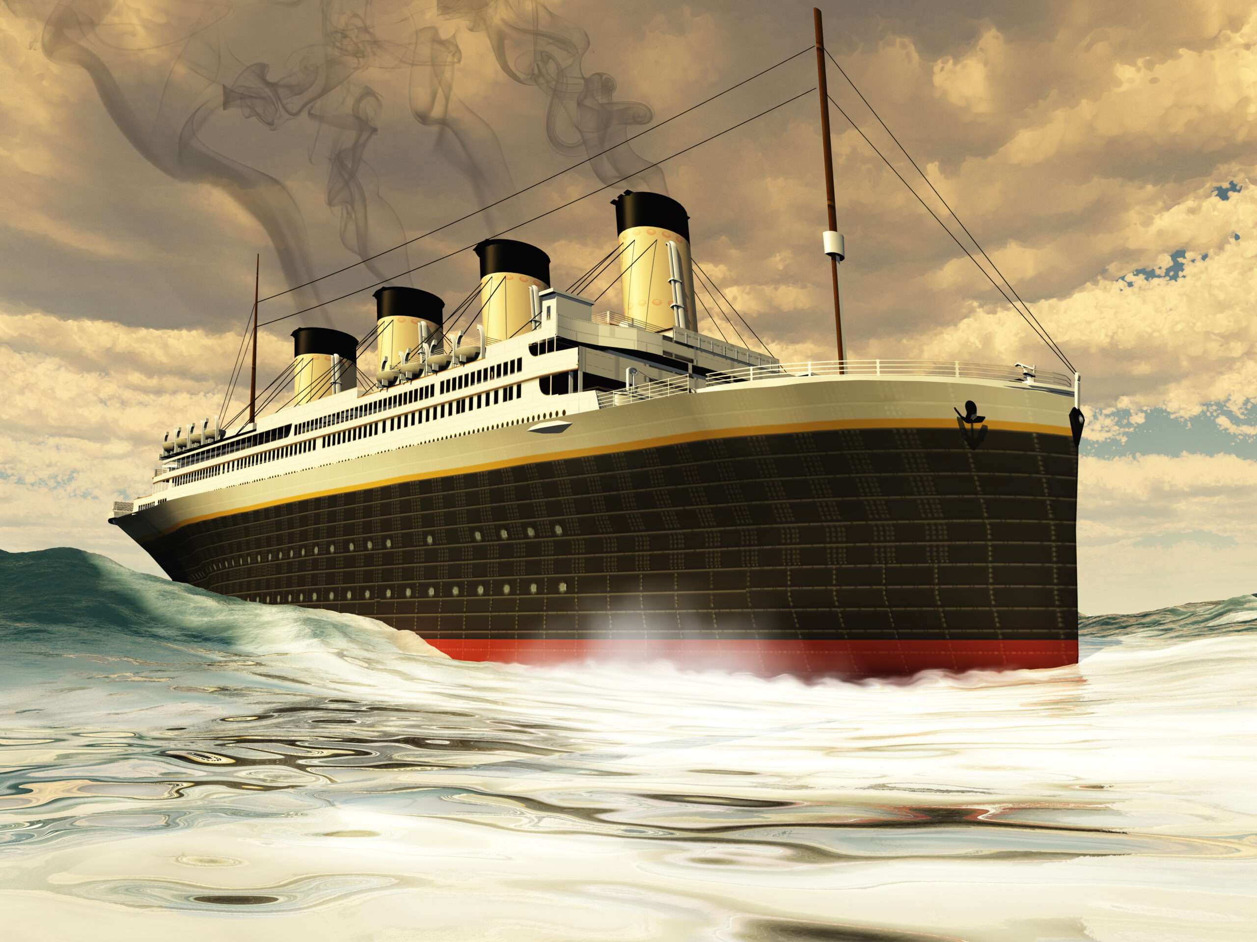 Titanic Artwork Coloring Example