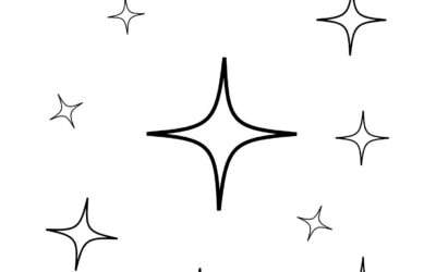 4 Pointed Stars Coloring Page