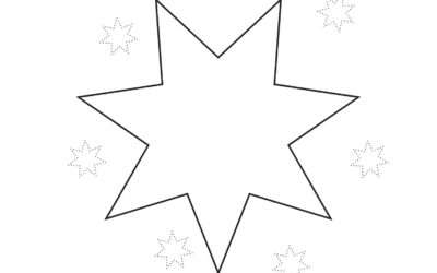 7 Pointed Star Coloring Page