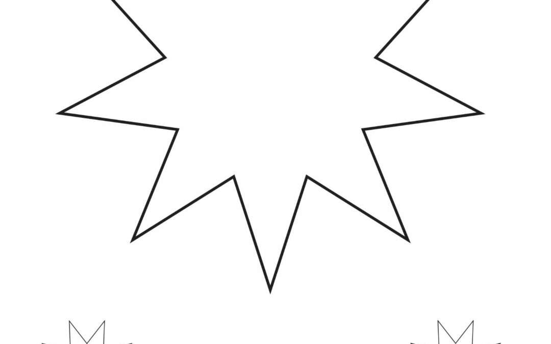 9 Pointed Star Coloring Page