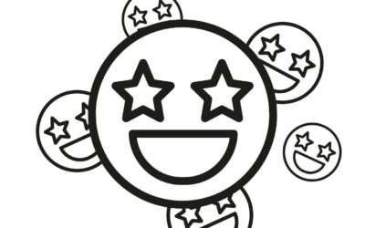 Emoji Star Coloring Page