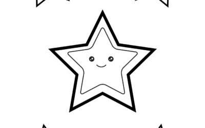 Large Star Coloring Page