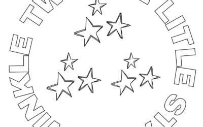 Twinkle Twinkle Little Star Coloring Page
