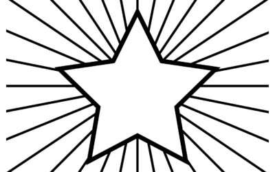 Warp Speed Star Coloring Page
